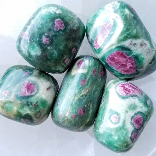 Ruby in Zoisite Tumble Stone