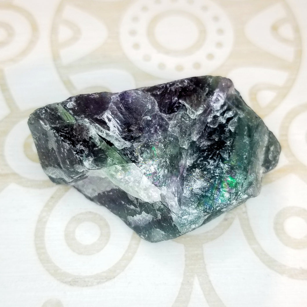 Rainbow Fluorite Rough - Medium