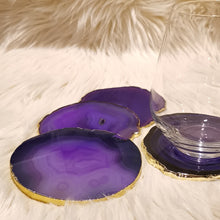 Agate Slice Coaster - Purple